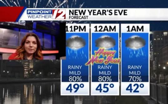 Dry Friday; Rain to Ring in the New Year