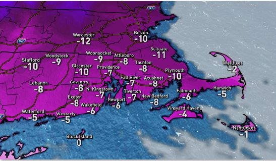 Dangerous cold to impact Southern New England Friday Night