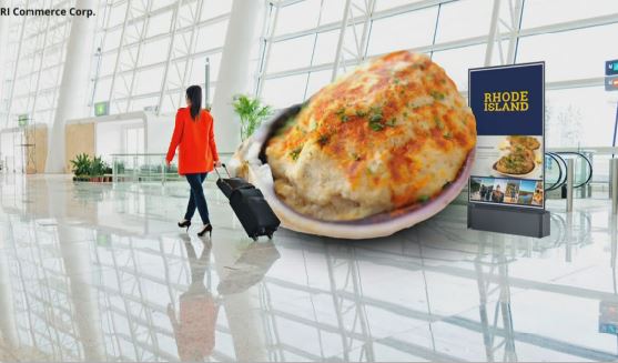 Giant stuffed clams to hit four airports this summer to promote Rhode Island