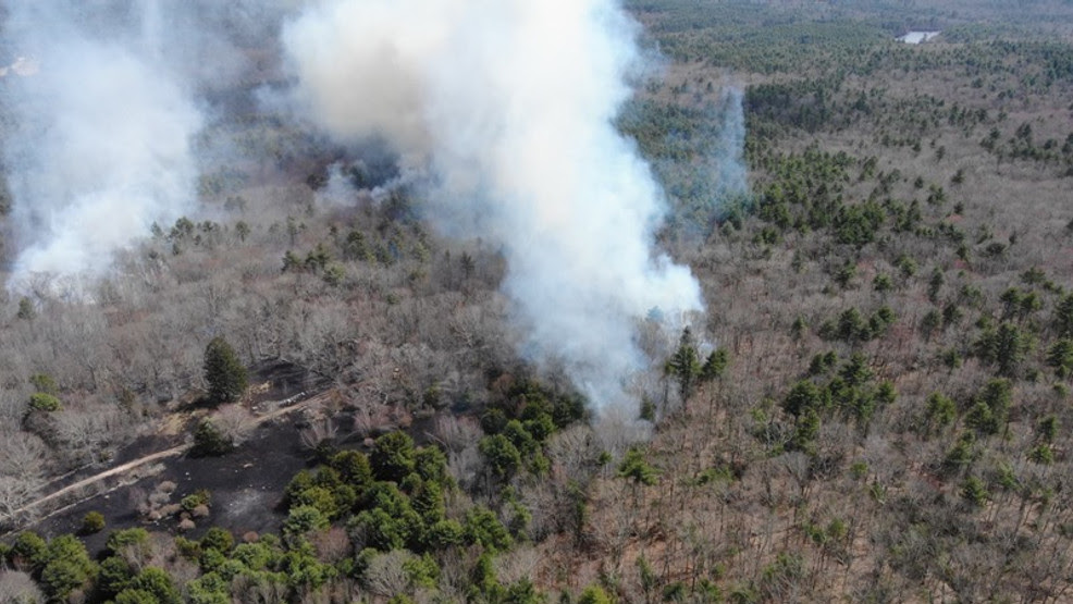 Over 150 acres of land burn in West Greenwich brush fire