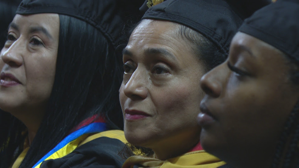 A Rhode Island College student graduates after years of homelessness