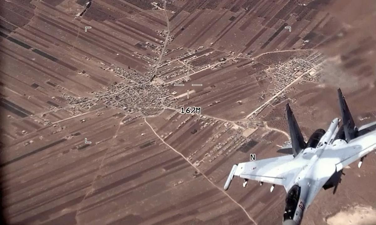 EE.UU. publica vídeo de incidente entre cazas rusos y drones en Siri