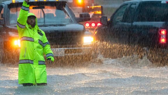 More heavy rain today with the risk of flooding