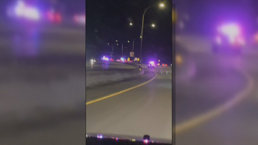 Police chase on Interstate 95 in Warwick caught on camera